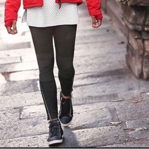 Athleta Trail Setter Black Moto Yoga Pants